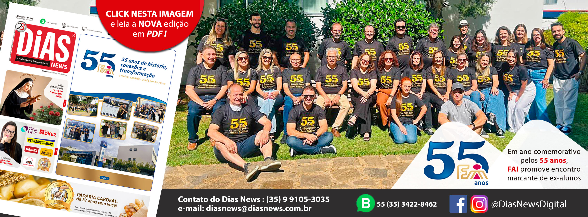 Folha de Rosto do Site www.diasnews.com.br