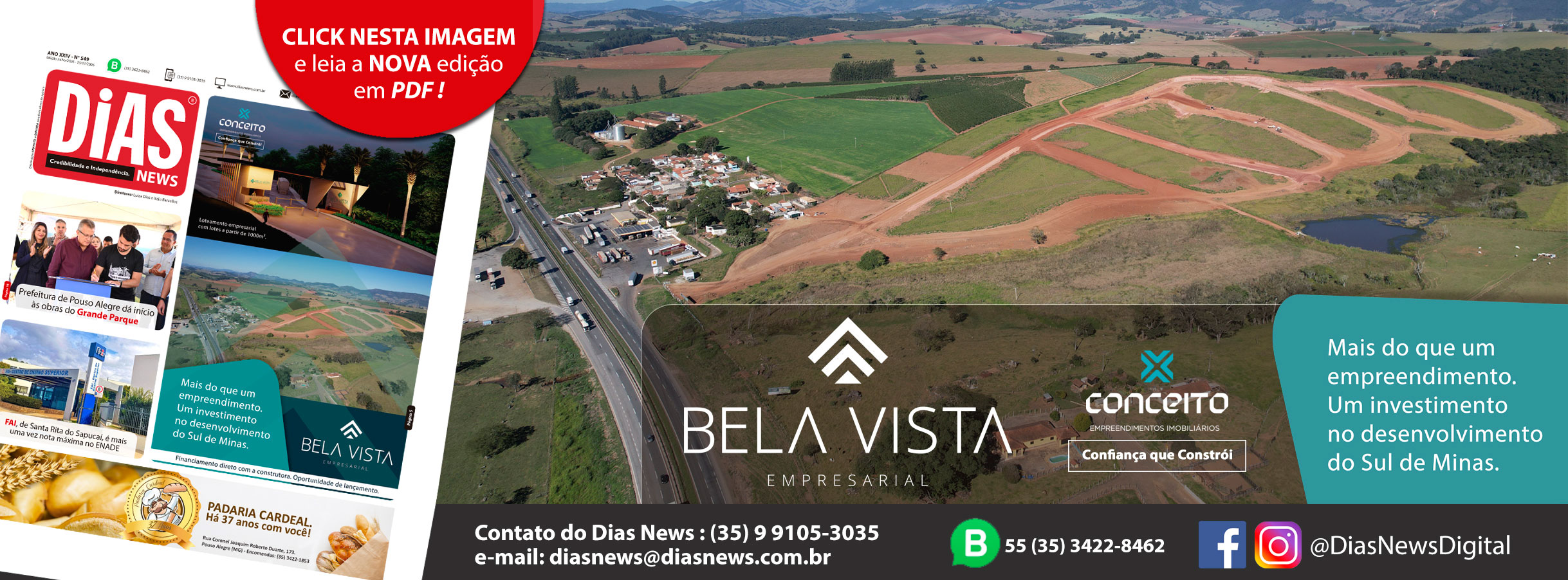 Folha de Rosto do Site www.diasnews.com.br