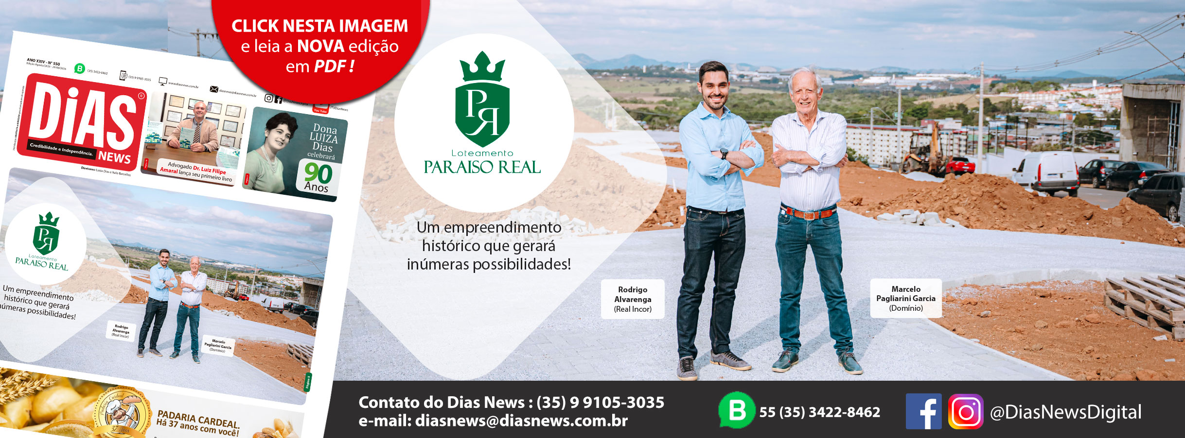 Folha de Rosto do Site www.diasnews.com.br