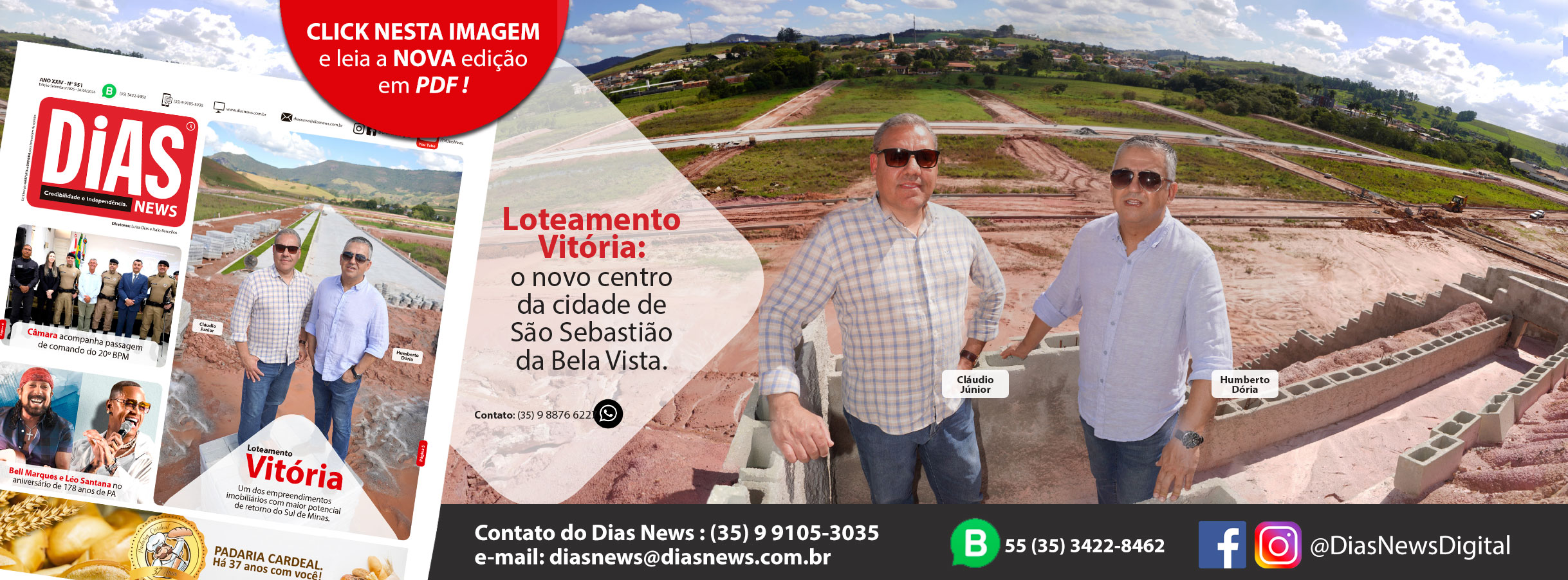 Folha de Rosto do Site www.diasnews.com.br